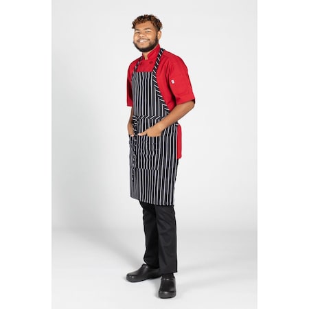 Uncommon Threads Adjustable Butcher Apron Chalk Stripe 3018-4100